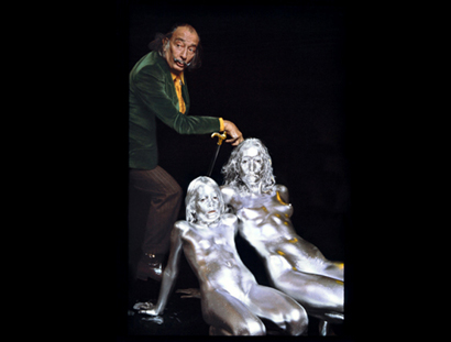 Salvador Dali with The Silver People